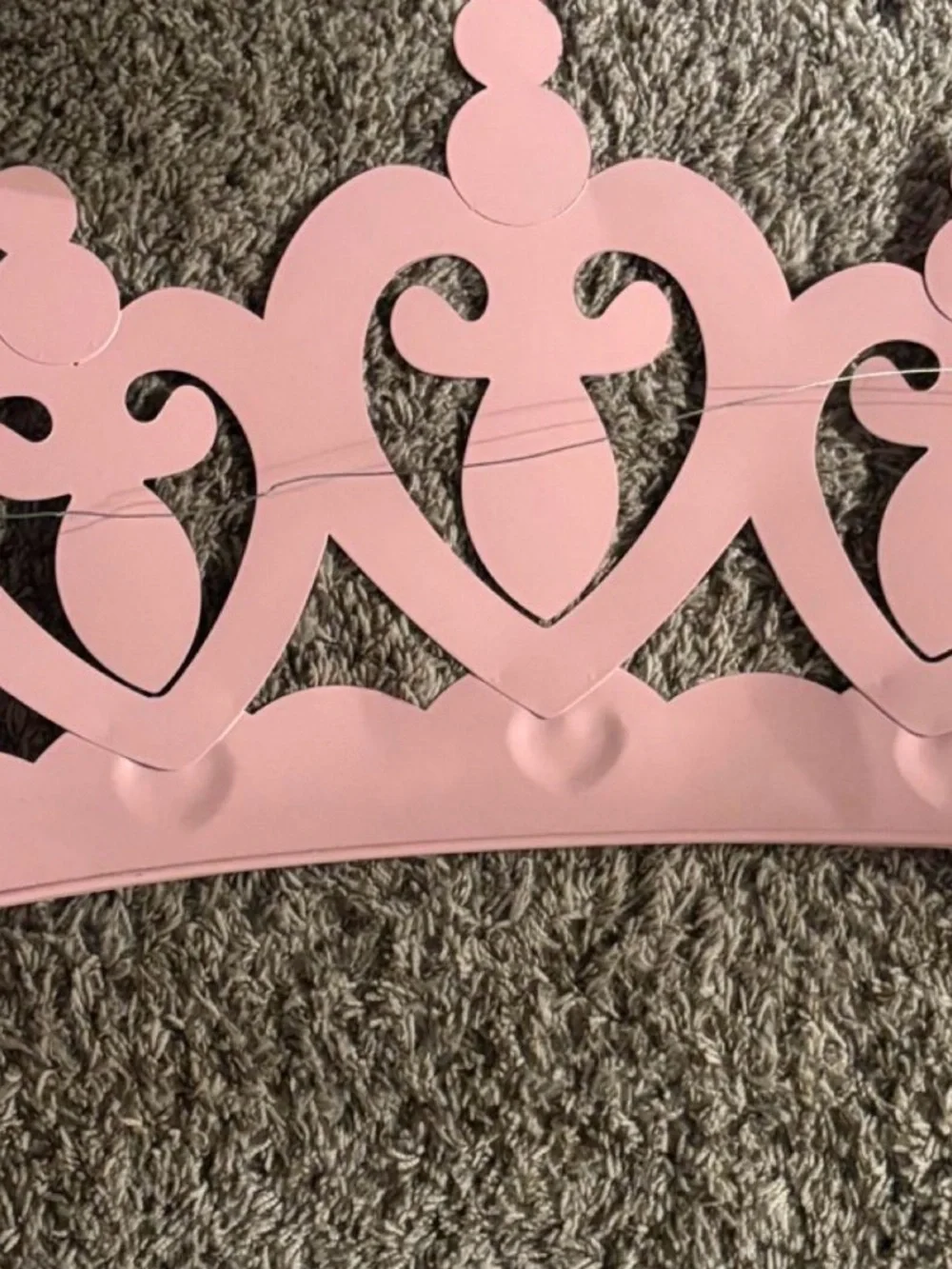 Source Unknown Pink Glitter Heart Princess Wall Decal